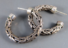 BRINCOS DE ARGOLA CORRENTE BIZANTINA BA SUARTI BALI prata esterlina super exclusivos!, usado comprar usado BRINCOS DE ARGOLA CORRENTE BIZANTINA BA SUARTI BALI prata esterlina super exclusivos!, usado comprar usado  Enviando para Brazil