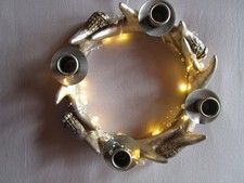 Adventskranz silber geweih gebraucht kaufen  Effeltrich