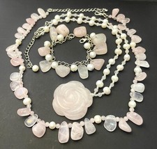 Pink quartz flower for sale  Henrico