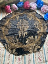 Painel de tecido antigo/vitoriano dourado e preto damasco/fio metálico dourado comprar usado Painel de tecido antigo/vitoriano dourado e preto damasco/fio metálico dourado comprar usado  Enviando para Brazil