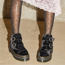 Bota plataforma feminina Dr. Martens Devon fivela dupla veludo 8 preta fada grunge comprar usado Bota plataforma feminina Dr. Martens Devon fivela dupla veludo 8 preta fada grunge comprar usado  Enviando para Brazil