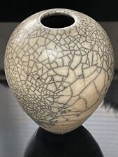 Crackle glaze vase for sale  BRISTOL