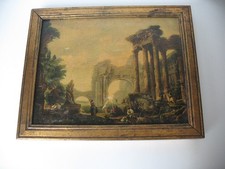 Pintura a óleo Pannini ruínas romanas Parma Itália promoção da indústria dê um jeito comprar usado  Enviando para Brazil