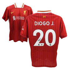 Używany, Diogo Jota podpisana domowa koszulka piłkarska Liverpool FC #20 z COA Beckett na sprzedaż  Wysyłka do Poland