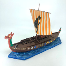 Barco Viking com Vela Longship - Miniatura Histórica - Pintado comprar usado  Enviando para Brazil