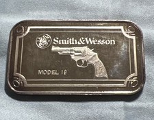 Barra de arte prata 1993 SilverTowne Smith & Wesson modelo 19 - 1 Oz .999 comprar usado  Enviando para Brazil