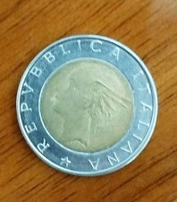 Moneta bimetallica 500 usato  Nicosia