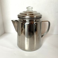 Usado, Cafeteira Coleman 12 xícaras de aço inoxidável fogão/acampamento coador comprar usado  Enviando para Brazil