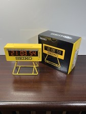 SEIKO Mini Relógio Despertador Esportivo Digital SQ817Y Completo com Manual e Caixa comprar usado  Enviando para Brazil