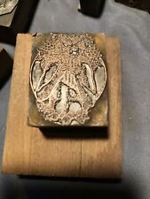 Letterpress de cobre vintage: “panela” da mitologia grega tocando flauta de panela montada, usado comprar usado  Enviando para Brazil