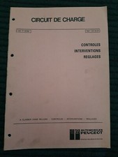 (313MA) Manuel d'atelier PEUGEOT - Circuit de charge, contrôles, interventions.. comprar usado  Enviando para Brazil