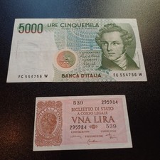 Vecchie banconote italia usato  Riolo Terme