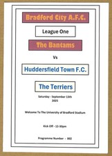 Bradford city huddersfield for sale  LEICESTER