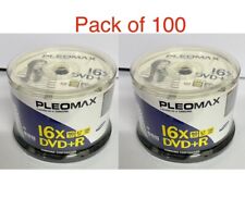 100 x Samsung Pleomax DVD+R 16x 4,7 GB 120min disco DVD gravável comprar usado  Enviando para Brazil