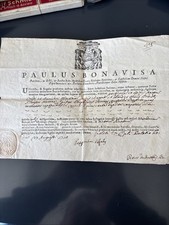 Certificato reliquia 1790 usato  Italia