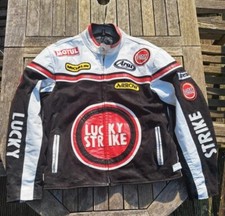 Usado, Jaqueta de couro Lucky Strike motociclista jaqueta de couro feita à mão café corrida comprar usado  Enviando para Brazil