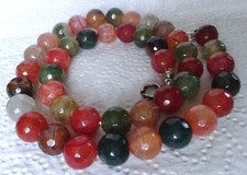 Multicoloured round faceted for sale  STRANRAER