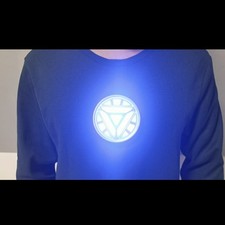 Wearable MK6 Iron Man Armor Arc Reactor Mark 6 Touch LED Tony Stark luz de peito comprar usado  Enviando para Brazil