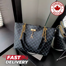 Bolsa de ombro feminina de grande capacidade bolsa de mão de couro sintético macio viagem de luxo comprar usado  Enviando para Brazil