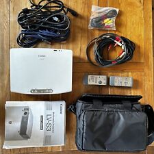Projetor Canon LV-S3 funcionando, cabos, controles remotos, bolsa na caixa comprar usado  Enviando para Brazil
