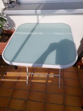 Glas balkontisch weiß gebraucht kaufen  Germering