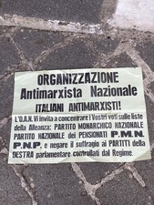 Manifesto politico organizzazi usato  Sessa Aurunca
