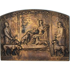 Médaille scène chasse d'occasion Médaille scène chasse d'occasion  Lille-