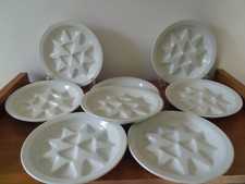 Assiettes escargot porcelaine d'occasion  Rouen-