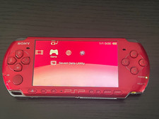 Sistema Sony PSP 3000 Slim Vermelho Radiante Nova Bateria Testada Funcionando Grau C, usado comprar usado  Enviando para Brazil