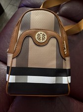 Bolsa tiracolo xadrez dupla seção ajustável alça bolsa mochila comprar usado  Enviando para Brazil