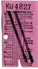 Tram ticket ashton for sale  UK
