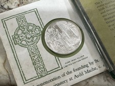 1972 St. Patrick's Day Proof .999 medalha de prata e prestígio em pasta Franklin em perfeito estado comprar usado 1972 St. Patrick's Day Proof .999 medalha de prata e prestígio em pasta Franklin em perfeito estado comprar usado  Enviando para Brazil