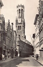 Cartão postal vintage C196 Bélgica Bruges Rue aux Laines comprar usado  Enviando para Brazil