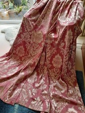 Pink damask curtains for sale  NEWCASTLE