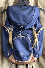 Mochila de caminhada Deuter Groden 32 litros malha traseira azul e marrom.   “O1” comprar usado  Enviando para Brazil