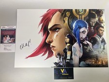 Impressão fotográfica Arcane Jinx 11x17 assinada por Ella Purnell com certificado de autenticidade JSA. League Of Legends comprar usado  Enviando para Brazil