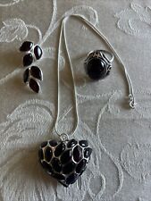 Garnet silver jewelry for sale  San Jose