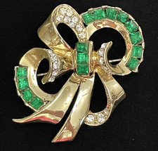 Vtg rhinestone ribbon for sale  Canton