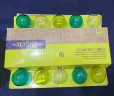 Conjunto de 20 lâmpadas globo multicoloridas luzes de corda colecionáveis festa interna e externa comprar usado  Enviando para Brazil