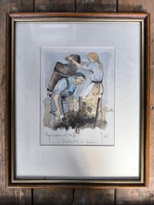 Aquarell bild winzer gebraucht kaufen  Rauenberg