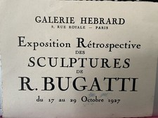 Bugatti carton invitation d'occasion  Paris IV