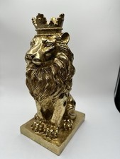 Goldene löwenfigur krone gebraucht kaufen  Gladenbach