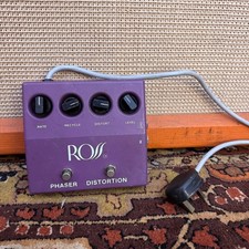 Pedal de efeitos de baixo vintage década de 1970 (1979) Ross EUA distorção phaser roxo guitarra comprar usado  Enviando para Brazil