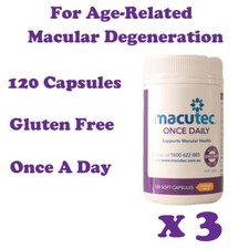 3 X Macutec Once Daily 120 suplementos vitamínicos para os olhos para degeneração macular comprar usado  Enviando para Brazil