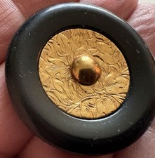 CÚPULA BOLHA PRETA PLÁSTICA VINTAGE - BOTÕES - W-54 comprar usado  Enviando para Brazil