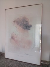 Quadro maternità pastelli usato  Genova