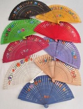 Spanish wooden fans for sale  STIRLING