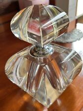 Frasco e rolha de vidro vintage grande e pesado vazio perfume, usado comprar usado  Enviando para Brazil