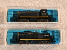 Usado, Conjunto Atlas escala N SANTA FE SW 1500 LOCOMOTIVA DIESEL vaca e bezerro 4100 e 4011 comprar usado  Enviando para Brazil