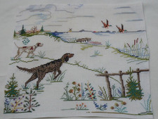 Kreuzstich stickbild hunde gebraucht kaufen  Flintbek
